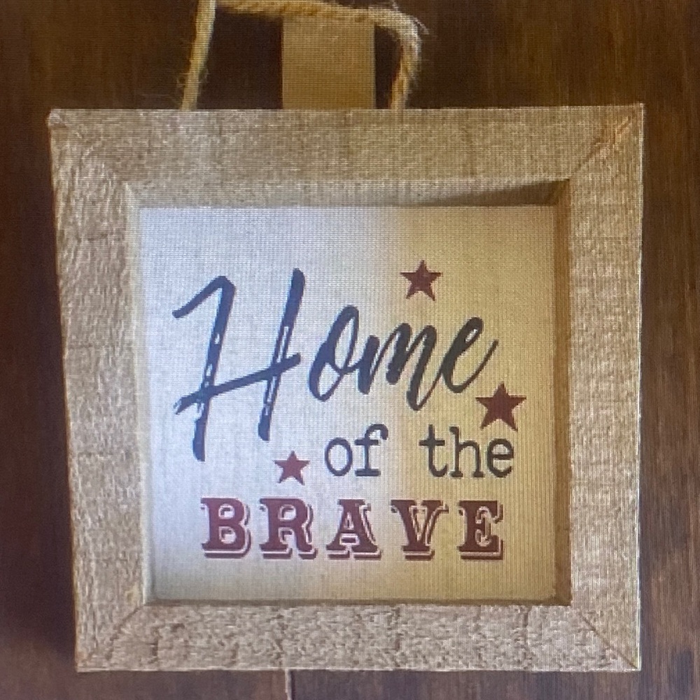 Rustic Wall Sign with Inspirational Quote
